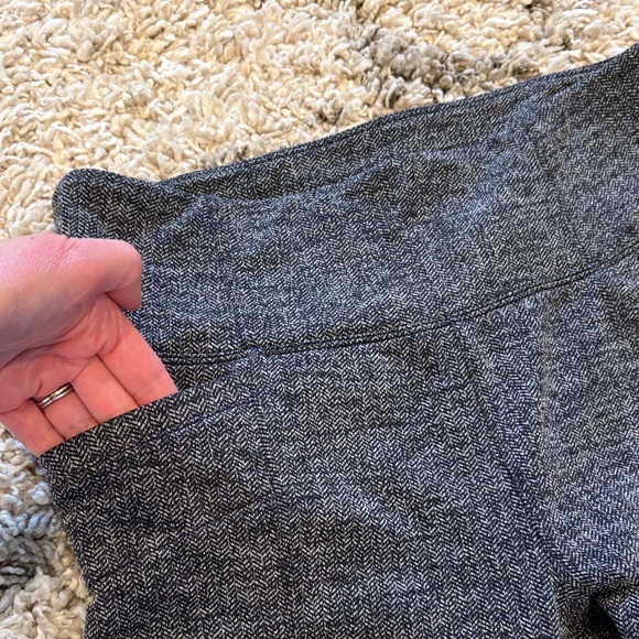 Athleta Metro Skinny Pant M Navy Blue Herringbone Stretch Career Work Pants - Picture 3 of 11